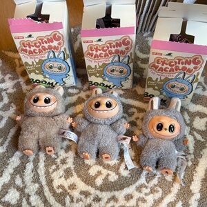 Lafufu - The Monsters Plush Toy - 2 Gray 1 Tan